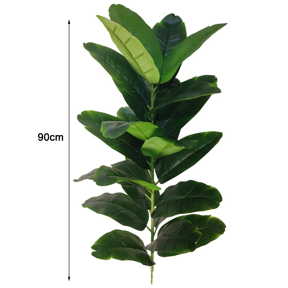 Ficus Lyrata Tree - Sztuczny drzewko figowe z zielonego plastiku,