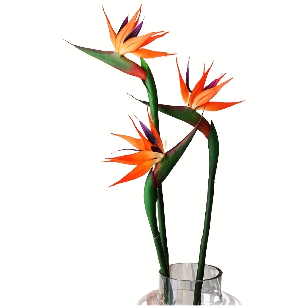 3 szt. Sztuczne kwiaty niebiań – Bird Paradise Strelitzia recenzja i cena